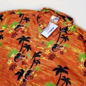 Baltimore Orioles MLB Baseball Hawaiian Shirt Orange XL SGA Stadium Giveaway
